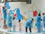 한국타이어, 임진원 벽화 그리기 봉사활동